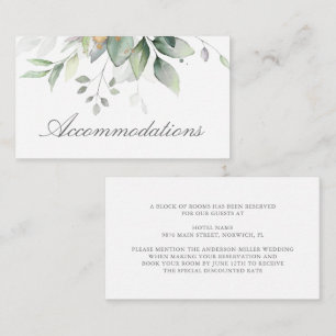 Eucalyptus Löv Greenery Bröllop-bostäder Tilläggskort