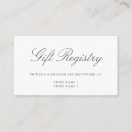 Eucalyptus Löv Greenery Bröllop Gift Registry Tilläggskort