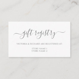 Eucalyptus Löv Greenery Bröllop Gift Registry Tilläggskort