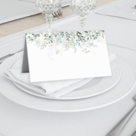 Eucalyptus Löv Greenery Elegant Modern Placeringskort