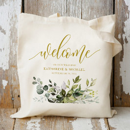 Eucalyptus Löv Greenery Tote bags Tygkasse