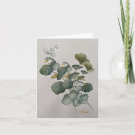 Eucalyptus Löv Greeting Card Helgkort
