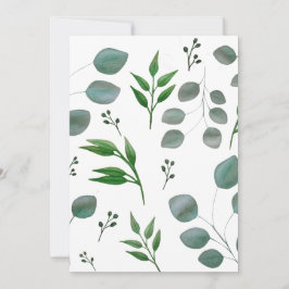 Eucalyptus löv inbjudningar