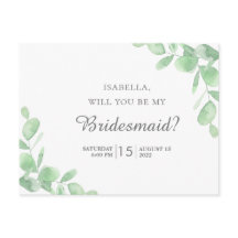 Eucalyptus löv. Kommer du att bli min brud?