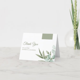 Eucalyptus Löv minimalist Tack Kort
