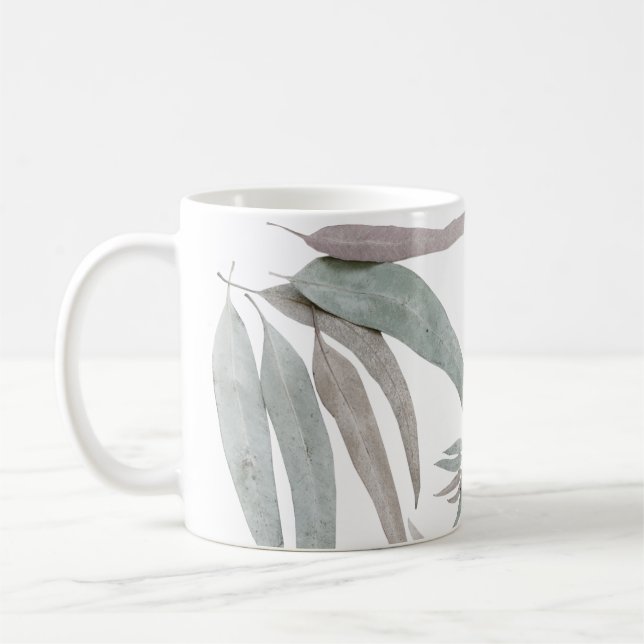 Eucalyptus Löv Mönster Kaffemugg (Vänster)