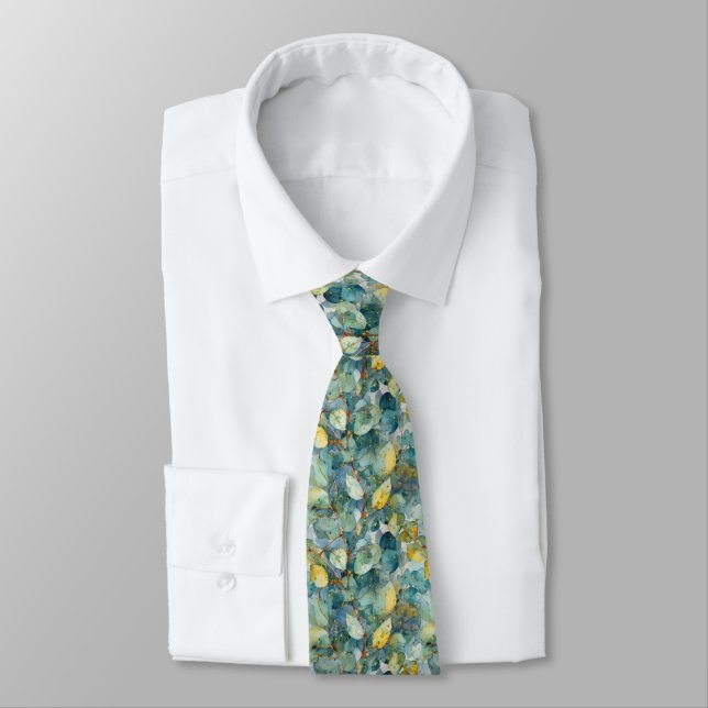 Eucalyptus Löv Neck Tie Slips (Bunden)