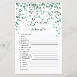 Eucalyptus Löv Ord Scramble Möhippa Game