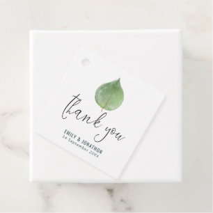 Eucalyptus Löv Tack bröllop Gåvor Etiketter