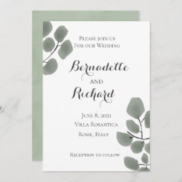 Eucalyptus Löv Tema Inbjudningar