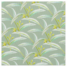 Eucalyptus löv vattenfärgsmålning tyg