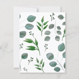 Eucalyptus löv vykort