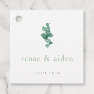 Eucalyptus märkre, minimal grönenergi gåvor etiketter