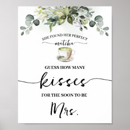 Eucalyptus Matcha How Many Kisses for Mrs Game Poster