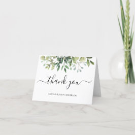 Eucalyptus med vattenfärg och Greenery Foly Tack Kort