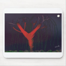 Eucalyptus Midnight Mousepad. Impressionist art. Musmatta
