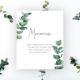 Eucalyptus - Minnen med brudaffisch Poster