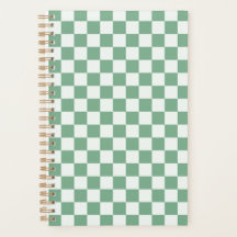 Eucalyptus mist checkerboard pattern