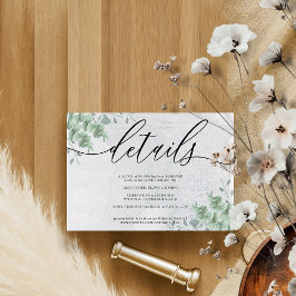 Eucalyptus Modern Lägg till din egen fotoinformati OSA Kort