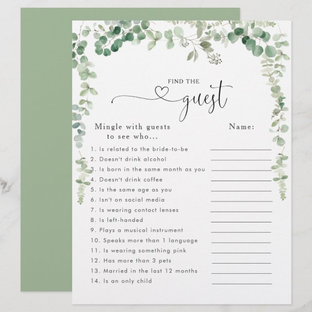 Eucalyptus Möhippa Hitta gästspel (Fram/baksida)