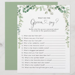 Eucalyptus Möhippa Vad sa Groom?