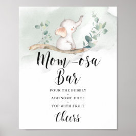 Eucalyptus momosa pub-tecken poster