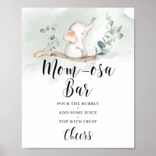 Eucalyptus momosa pub-tecken poster