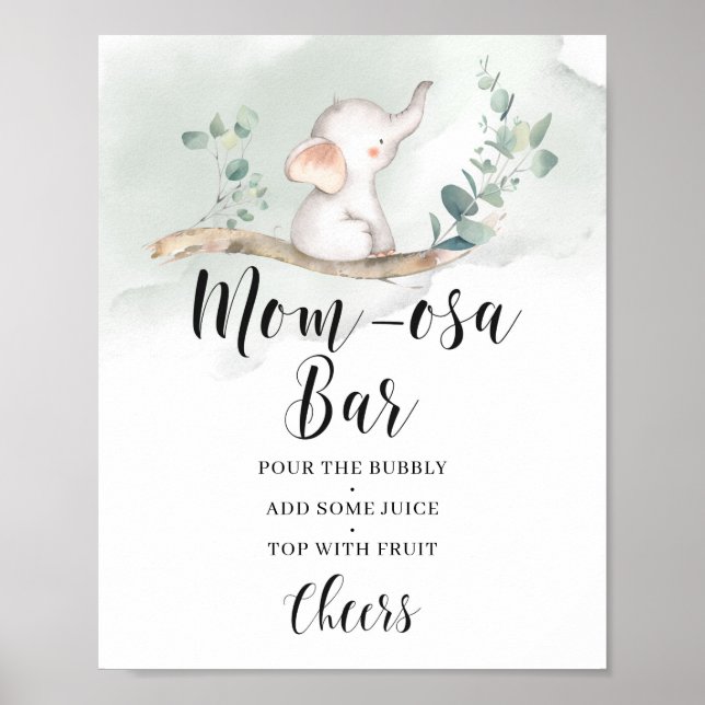 Eucalyptus momosa pub-tecken poster (Framsidan)