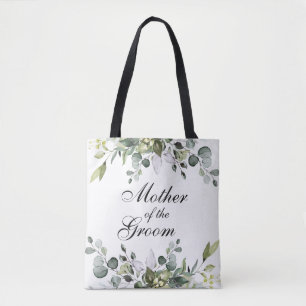 Eucalyptus Mor i Groom Bröllop Tote Bag Tygkasse