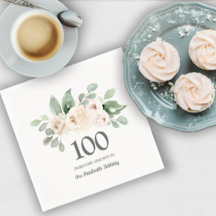 Eucalyptus Napkins i 100 Födelsedagsfester Pappersservett