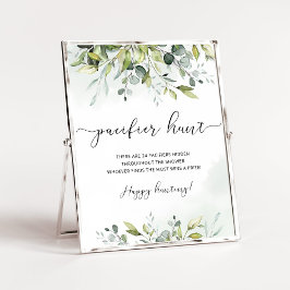 Eucalyptus Nappar jagar babyduschspel Poster