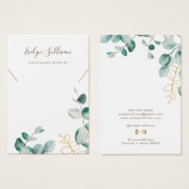 Eucalyptus necklace visning Card Visitkort