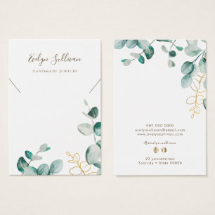 Eucalyptus necklace visning Card Visitkort