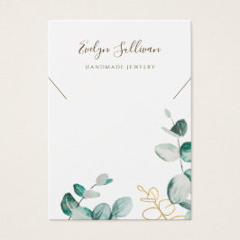 Eucalyptus necklace visning Card Visitkort