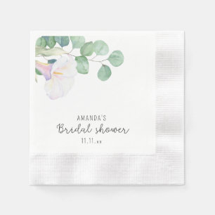 Eucalyptus och calla-blomma - möhippa pappersservett