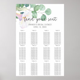 Eucalyptus och calla - Sittkartskum Poster