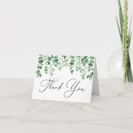 Eucalyptus och Greenery Tackkort Card Anteckningskort