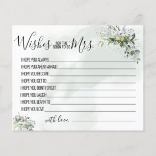 Eucalyptus Önskemål för Soon som är Mrs Card