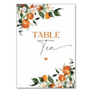 Eucalyptus orangar citrustema bordsnummer tio