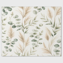 Eucalyptus Pampas Grass Wrap Presentpapper
