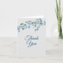 Eucalyptus Pastel Grönt och Blue - Tack