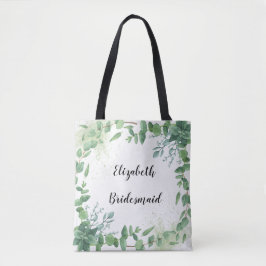 Eucalyptus Personlig Bridesmaid Tote Bag Tygkasse