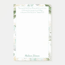 Eucalyptus Personlig Scripture Stationery