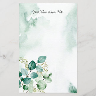 Eucalyptus Personlig Stationery