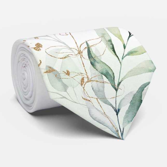 Eucalyptus personlig tie slips (Rullad)