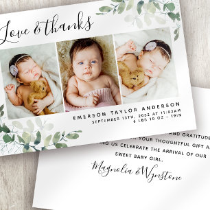 Eucalyptus Photo Baby - tack, ditt kort