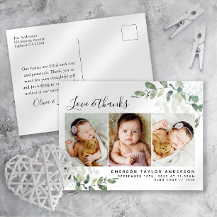 Eucalyptus Photo Baby - tack, ditt kort