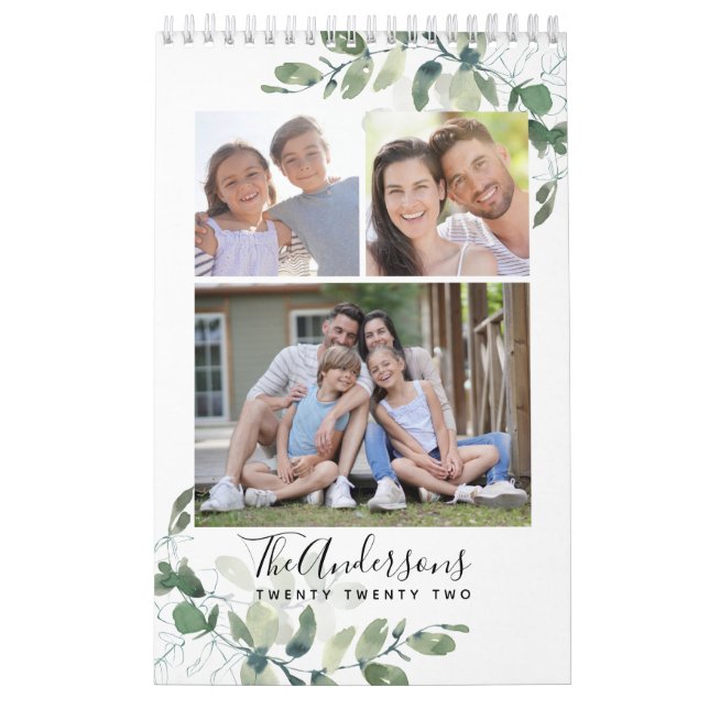 Eucalyptus Photo Collage Calendar Kalender (Omslag)
