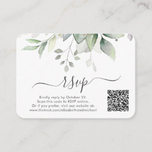 Eucalyptus Photo QR Code Bröllop OSA Tilläggskort
