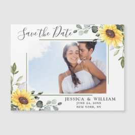 Eucalyptus PHOTO Save Date Magnetic Card
